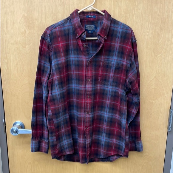 Pendleton Men's Red Plaid Shirt - Picture 1 of 3